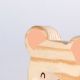 Handcrafted Pine Wood Teddy Bear Knob
